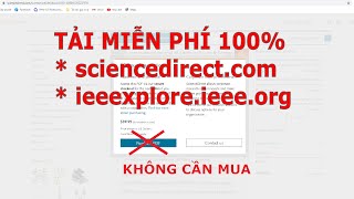 Cách tải báo khoa học từ sciencedirect và ieee  How to Download ScienceDirect Papers for Free 2021 [upl. by Rabelais]