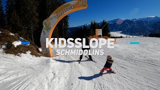 Zell am See Ski Area Kindsslope the fun slope for children [upl. by Ahsinauj]