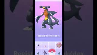 Shiny Gible Evolution In Garchomp And Max CP 😇  shorts pokemon gible garchomp viral [upl. by Namwob]