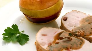 Receta de Pavo mechado con manzana asada  Karlos Arguiñano [upl. by Roobbie]