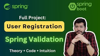 Spring Validation using User Registration Full Project  Lec21 Spring Framework Bootcamp [upl. by Attelliw]