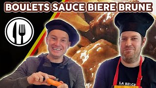 BOULETS LIÈGEOIS  Sauce à la bière brune Ma recette [upl. by Katharina]