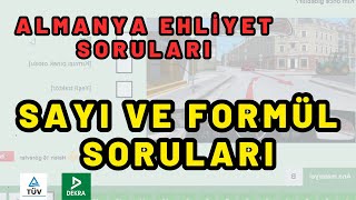 Tüm Sayı ve Formül Soruları  Almanya Ehliyet Sınavı Soruları [upl. by Geraint]