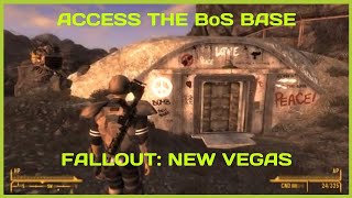 Fallout New Vegas  How to Access The Brotherhood of Steel Base [upl. by Einahc]