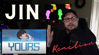 BTS JIN Yours Lyrics Jirisan OST Part4 방탄소년단 진 Yours 가사 지리산 OST REACTION [upl. by Solnit]