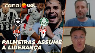 🔴 PALMEIRAS VENCE E ASSUME A LIDERANÇA DO BRASILEIRÃO BOTAFOGO EMPATA COM O VITÓRIA [upl. by Elisabetta]