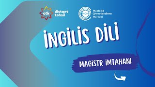 Sual 10  10112024 tarixli Magistr imtahanı İngilisdili fənni üzrə sualların izahı [upl. by Isnam197]