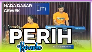 Perih karaoke  elvi sukaesih nada cewek Em versi koplo [upl. by Atahs]