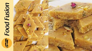 Chana Daal Katli Halwa Recipe by Food Fusion [upl. by Youngran621]