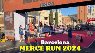 Cursa de la Mercè 2024 Bimbo Global Race in Barcelona Spain  Winners [upl. by Ottavia658]