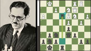 Kashdans Immortal  Boris Siff vs Isaac Kashdan 1948 [upl. by Firman]