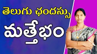 మత్తేభం  ఛందస్సు 6  Mathebham  Telugu grammar [upl. by Nayrb]