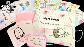 Open When Letters making ideas Tutorial Handmade long distance gift ideas  S Crafts longdistance [upl. by Anitteb]