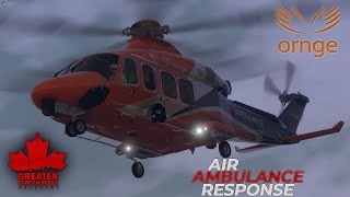 Greater Ontario Roleplay  Ornge Air Ambulance Helicopter Responds To Serious Collision On Highway 7 [upl. by Else]