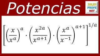 SIMPLIFICACIÓN DE EXPRESIONES CON POTENCIAS  Ejercicio 2 [upl. by Marlane]