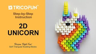 Tricofun 2D Unicorn stepbystep tutorial [upl. by Bidget185]