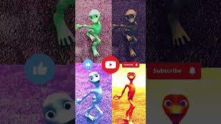 dametucosita challenge green alien vs black vs blue vs orange alien dance shorts video shorts 1m [upl. by Yuma152]