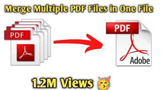 How To Merge Multiple Pdf Files Into One Pdf File  Hindi [upl. by Hildick239]