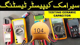 255 How To Test Ceramic Capacitor Non Polarized Non Polar AC Capacitor With Multimeter [upl. by Anawaj]