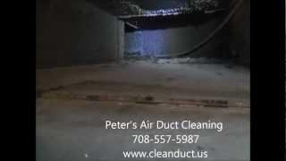 Peters Air Duct CleaningVIPER SYSTEM 708 557 5987 wwwcleanductuswmv [upl. by Ahsimet623]