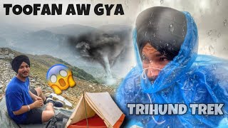 TRIHUND TREK 2022 Khatarnak Barish 😰 Best Dinner [upl. by Nehgam]