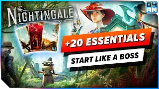 Nightingale ULTIMATE Beginner Guide  20 ESSENTIAL Tips amp Tricks You Need To Know [upl. by Stanly88]