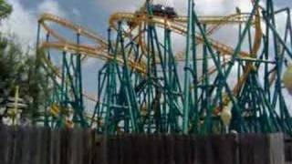 Six Flags Fiesta Texas Music Video Roller Coasters Rapids Ride Log Flume [upl. by Nagek36]