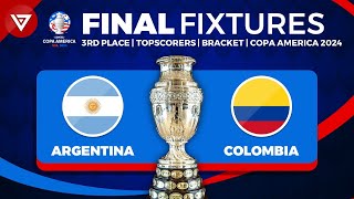 🔴 FINAL COPA AMERICA 2024 FIXTURES  Schedule Copa America 2024 Final  Semifinals results today [upl. by Atsirtal316]