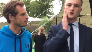 Andy Murray Meets Andy Murray as Impressionist Nails Voice of the Tennis Star [upl. by Olnay]