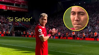 GOODBYE Roberto Firmino Emotional Farewell to Liverpool Fans [upl. by Asseniv]