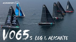 The Full Replay of VO65 Stage 1 Start  The Ocean Race  Eurosport [upl. by Llyrad159]