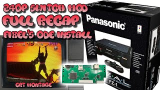 Real Panasonic 3DO recap 240p mod Fixels ODE install  CRT Montage footage [upl. by Ahsatsan]