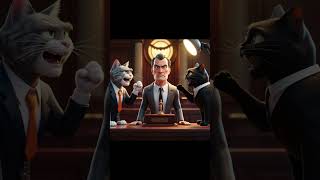 quotThe Tale of a Determined Cat Lawyer From Books to the Courtroomquot meowtv cat cartoon catbreed [upl. by Sinned]