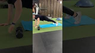 Core Finisher Plank Dumbbell Drag Through Bear Hold and Anti Rotational Plank [upl. by Anyl385]