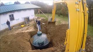 Septic Tank Installation  James Backhoe Service Inc [upl. by Armitage814]