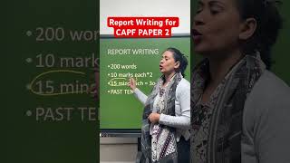 Report Writing for CAPF paper 2 I Ex AC Divya Gupta Iupsc capf capfpaper2 divyamaam [upl. by Eniotna]