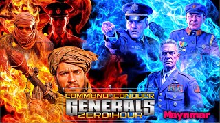 CampC Generals zero hour  Advanced Air Force  Maynmar Mod games [upl. by Tereve450]