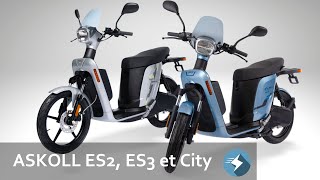 Askoll ES2 Askoll ES3 Askoll city decouvrez le scooter électrique à lItalienne 50cc 125cc [upl. by Ettenig]