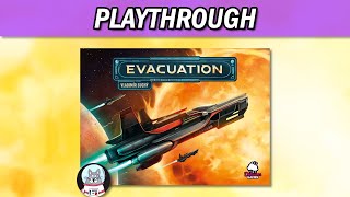 Evacuation  Solo Playthrough  Essen 2023 [upl. by Rehoptsirhc]