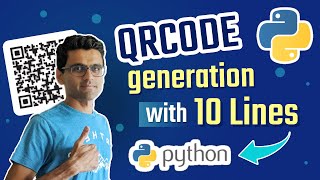 QR Code In 10 lines of Python Code  Generate and Access QR Code Easily Using Python [upl. by Suisyola]