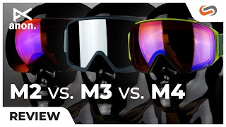 EVERYTHING you should KNOW Anon M2 vs M3 vs M4 Snow Goggles  SportRx [upl. by Anha837]