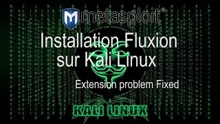 Tuto Fluxion fixed installation kali linux 20162 2017 [upl. by Moll]