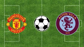 Manchester United vs Aston Villa  Premier League 2324  Football Simulation PES 21 [upl. by Marelda]