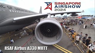 Singapore Airshow 2024 Inside and Outside RSAF Airbus A330 MRTT [upl. by Akeit]