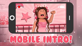 how to make a ROBLOX animated intro on MOBILE for beginners  mxddsie ♡ [upl. by Bevash]