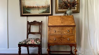 Antique Writers Desk Makeover Flipped and Sold In One Weekend [upl. by Selrahc]