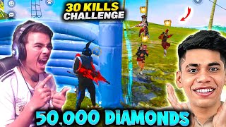 Aayush Bhai Give Me 30 Kills amp 500000 Daimonds Challenge on ranked😱  Laka Gamer [upl. by Enimassej]