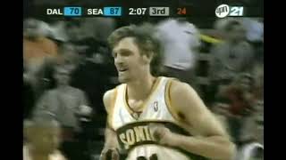 Brent Barry  Mavs at Sonics  41004 [upl. by Yehsa]