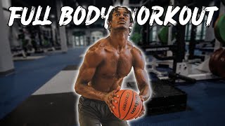 FULL BODY LIFTING ROUTINE D1 BASKETBALL PLAYER [upl. by Aseeram968]