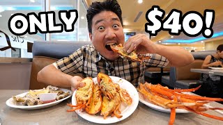 All You Can Eat LOBSTERS and CRABS at the BIGGEST BUFFET in Orange County [upl. by Asiled]